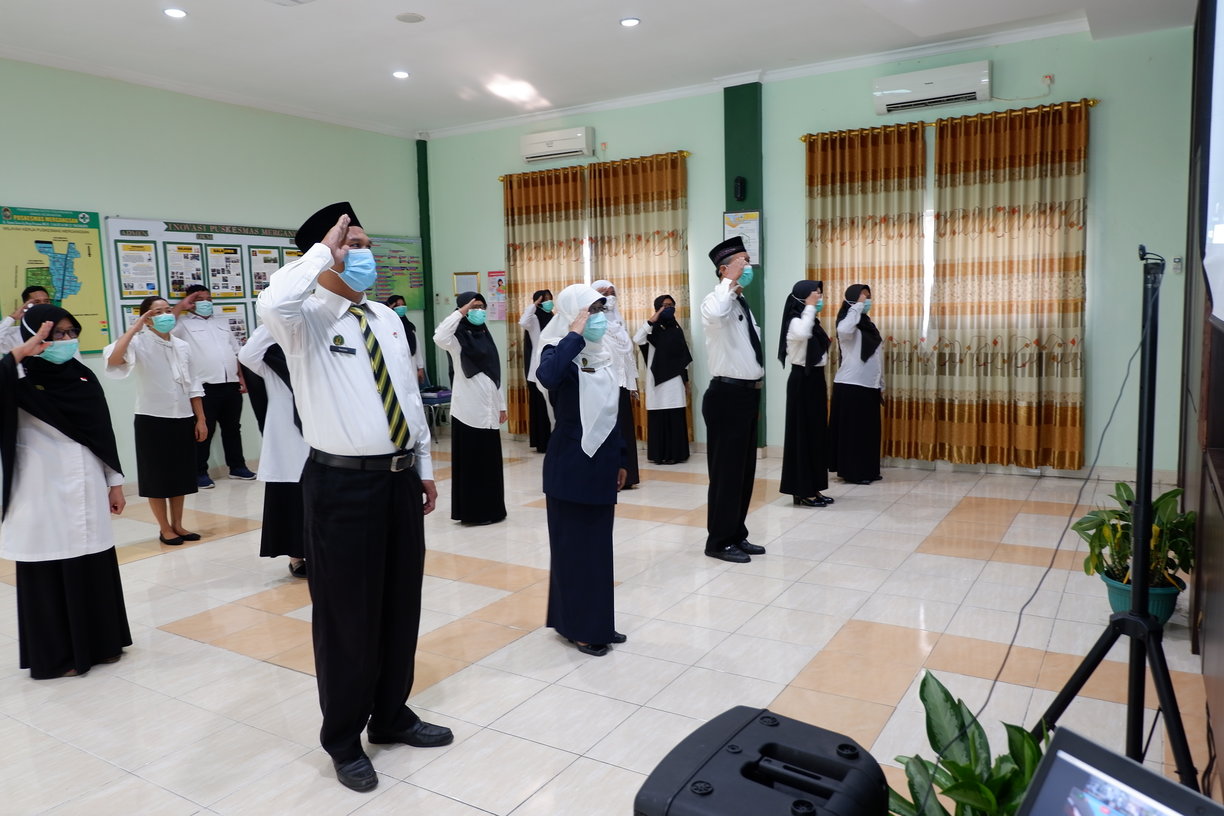 Upacara Memperingati HUT Kemerdekaan Republik Indonesia ke 75 Secara Virtual
